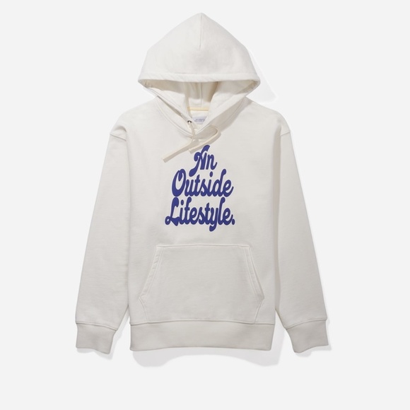 Saturdays NYC The Outside Lifestyle Ditch Hoodie White NEW - Picture 2 of 2